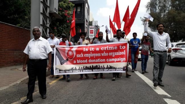 3F’ere støttede strejkende i Sri Lanka 